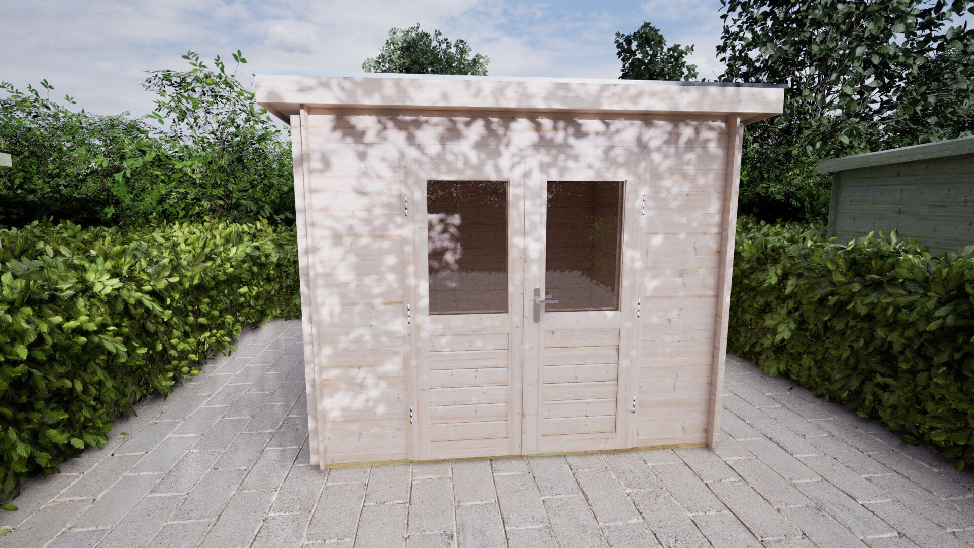 Blokhut Dahlia 250x250 | Inclusief EPDM, fundamentbalken en bezorging!