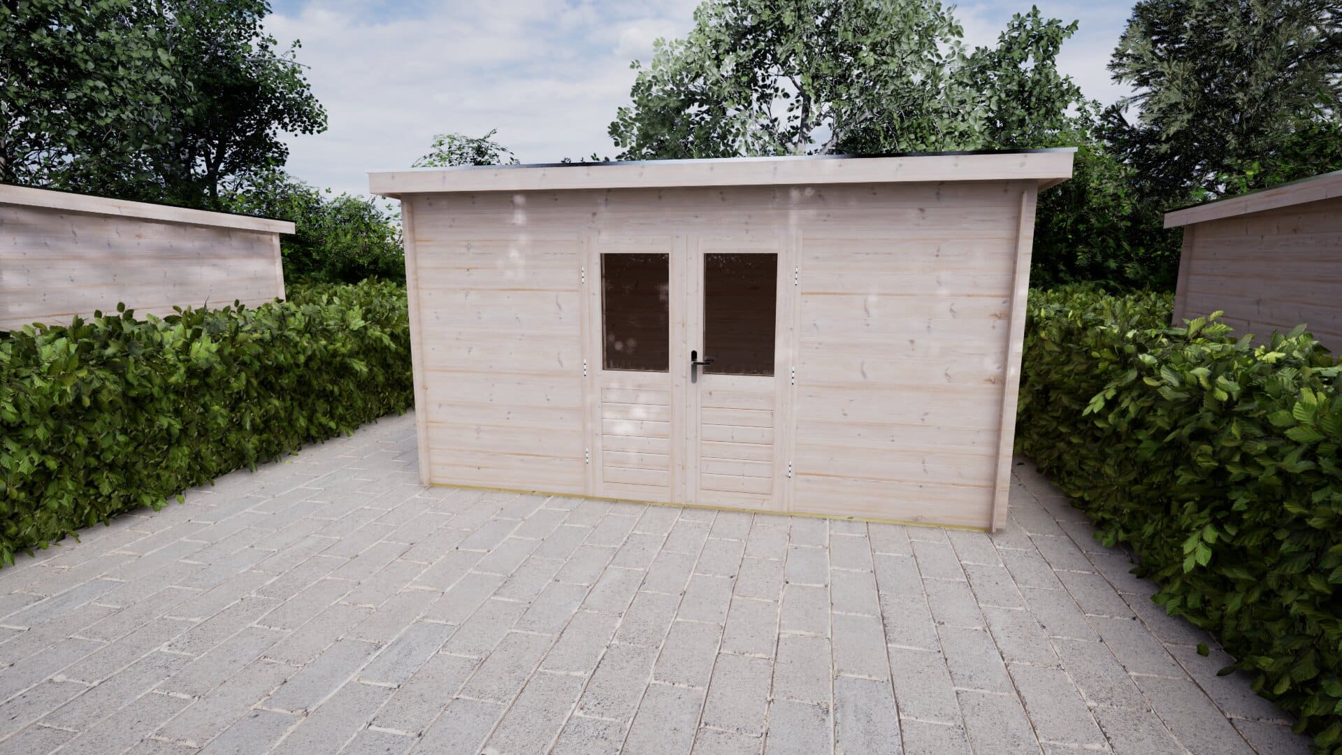 Blokhut Lavendel 400x300 | Inclusief EPDM, fundamentbalken en bezorging!