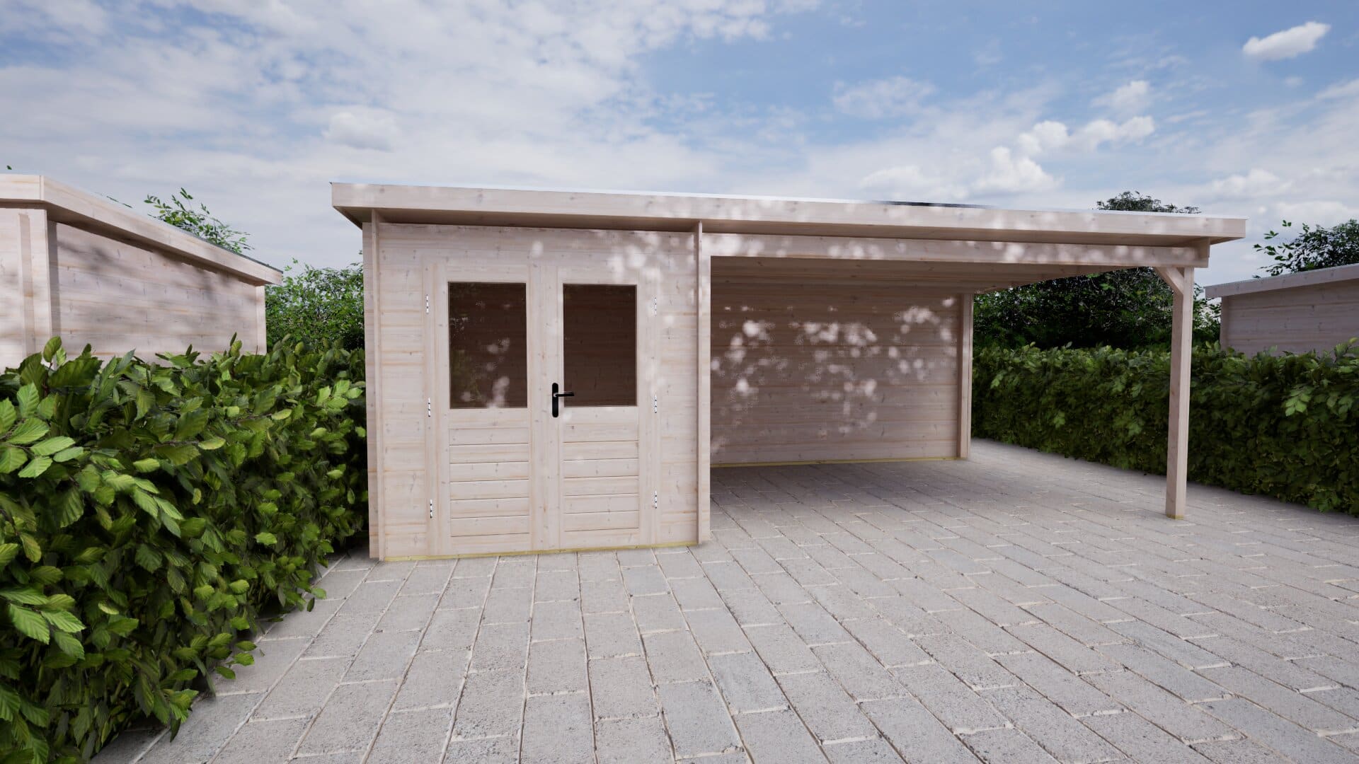Blokhut Roosmarijn 200x300 + 300 | Inclusief EPDM, fundamentbalken en bezorging!