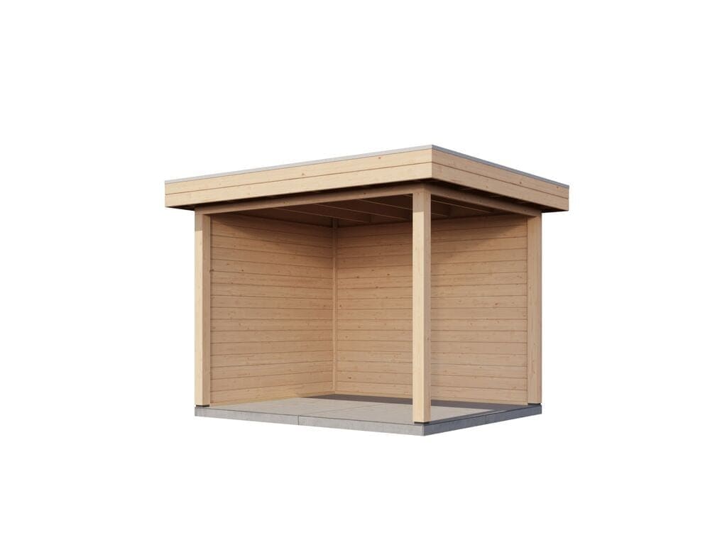 Lugarde Select Veranda Laren 300x250cm - 28mm - Plat dak - Onbehandeld