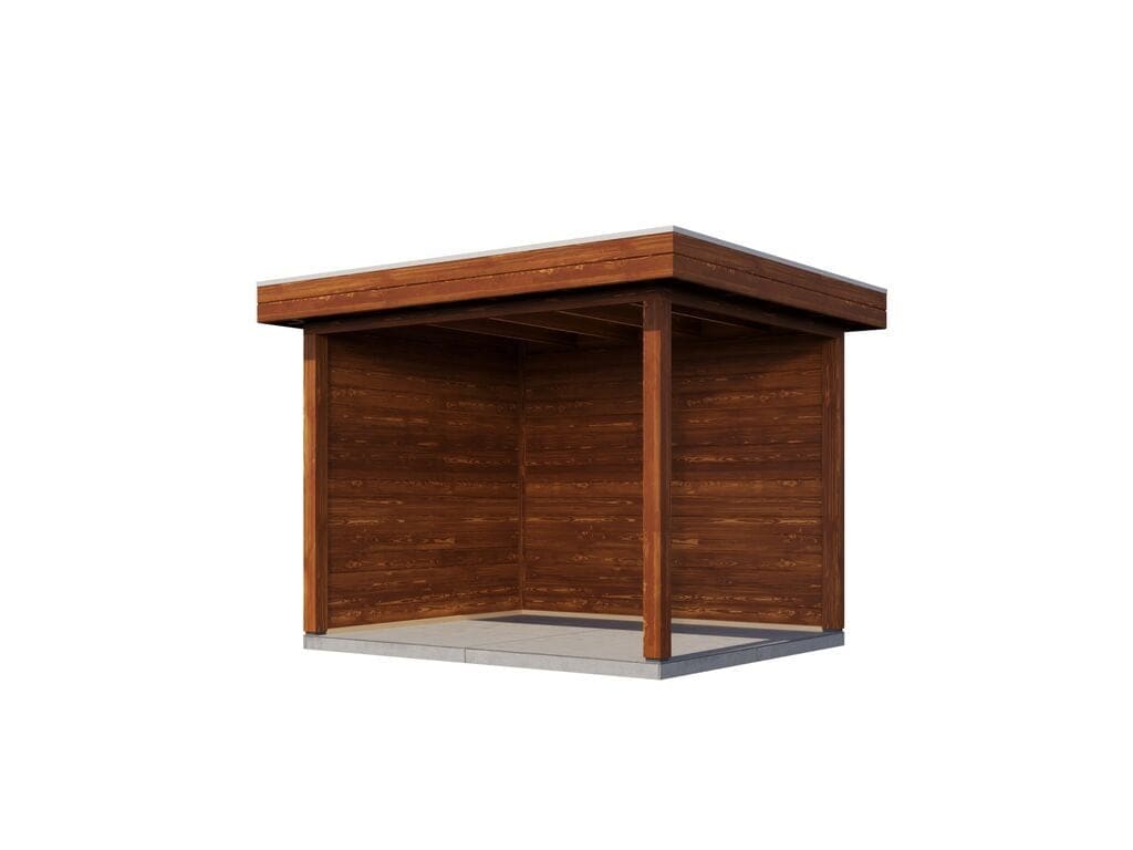 Lugarde Select Veranda Laren 300x250cm - 28mm - Plat dak - Behandeld
