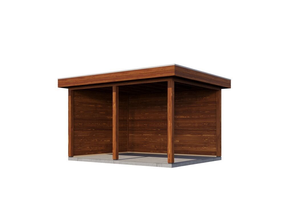 Lugarde Select Veranda Vorden 388x300cm - 28mm - Plat dak - Behandeld