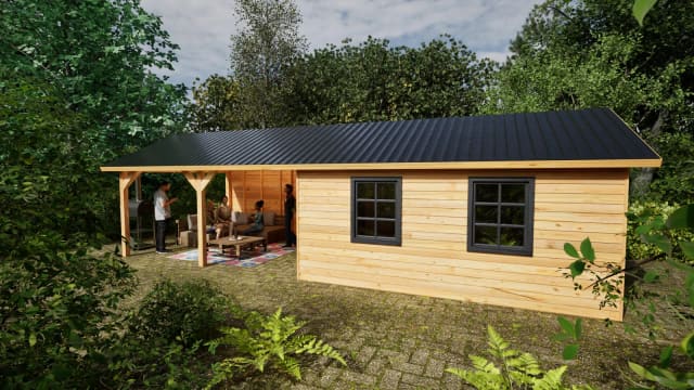 Tuinhuis met Overkapping – Madison