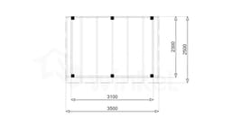 Douglas Overkapping Budget 350x250 - Outback - OBDE350250 - 350x250