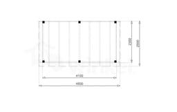 Douglas Overkapping Budget 450x250 - Outback - OBDE450250 - 450x250