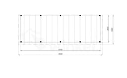 Douglas Overkapping Budget 850x300 - Outback - OBDE850300 - 850x300