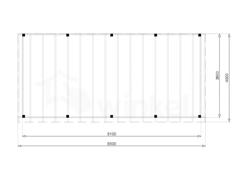 Douglas Overkapping Budget 850x400 - Outback - OBDE850400 - 850x400 Douglas Overkapping Budget 850x400 - Outback - OBDE850400 - 850x400