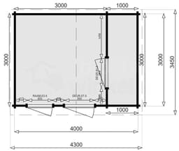 Tuinkantoor Compleet City - Luxhouse - LUXTKCITY - 420x320