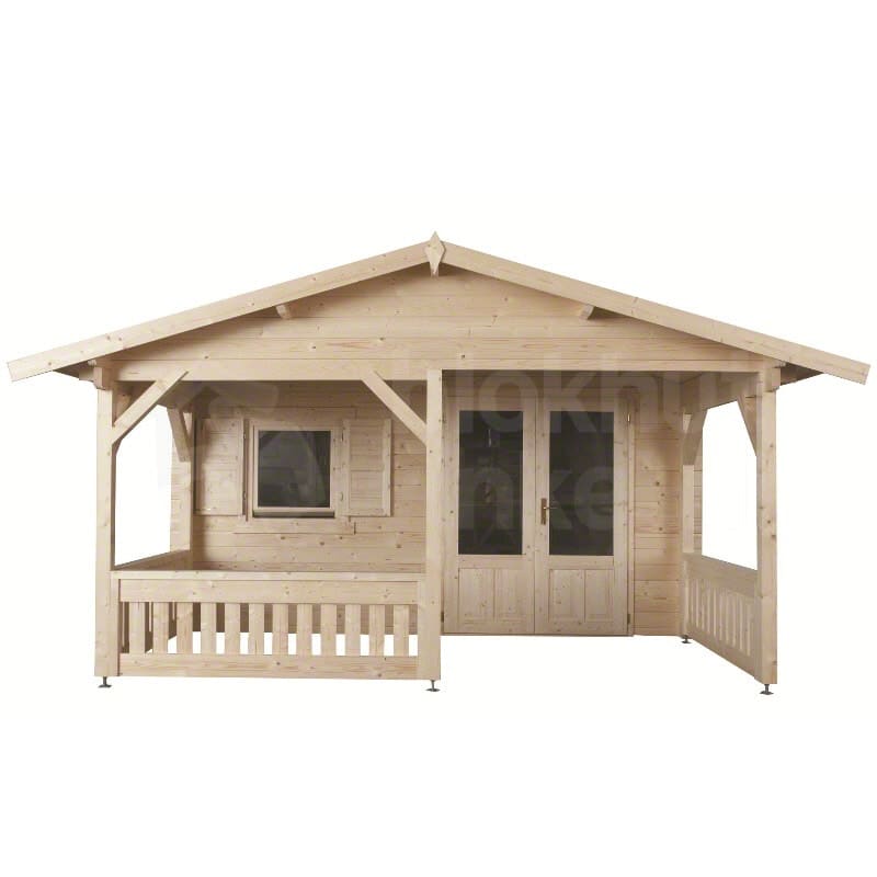 blokhut Barcelona B geïmpregneerd - Interflex - 4x4+3-DI - 440x440 blokhut Barcelona B geïmpregneerd - Interflex - 4x4+3-DI - 440x440