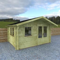 blokhut Sevilla A geïmpregneerd - Interflex - 4x3-DI - 440x340