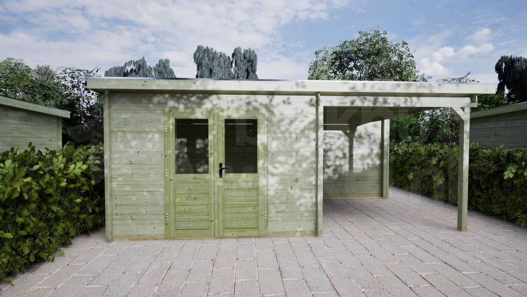 Blokhut Jasmijn 300x250 + 300 Keteldruk geïmpregneerd | Inclusief EPDM, fundamentbalken en bezorging! - BHW Select - BL283025B30223 - 320x270 Blokhut Jasmijn 300x250 + 300 Keteldruk geïmpregneerd | Inclusief EPDM, fundamentbalken en bezorging! - BHW Select - BL283025B30223 - 320x270