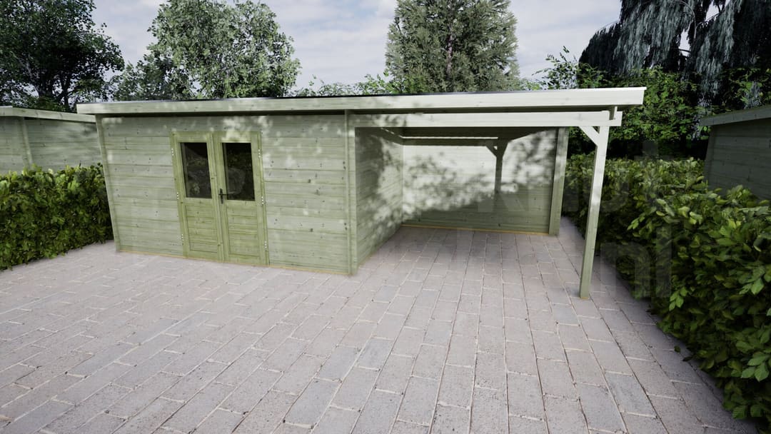 Blokhut Lavendel 400x300 + 300 Keteldruk geïmpregneerd | Inclusief EPDM, fundamentbalken en bezorging! - BHW Select - BL284030B30223 - 420x320 Blokhut Lavendel 400x300 + 300 Keteldruk geïmpregneerd | Inclusief EPDM, fundamentbalken en bezorging! - BHW Select - BL284030B30223 - 420x320