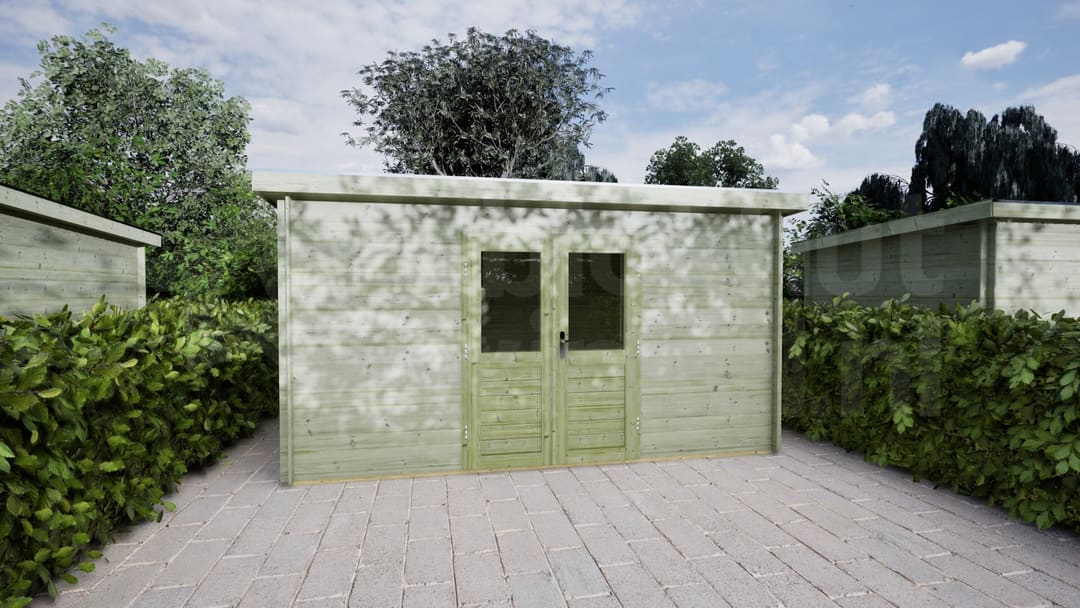 Blokhut Lelie 400x250 Keteldruk geïmpregneerd | Inclusief EPDM, fundamentbalken en bezorging! - BHW Select - BL284025N00223 - 420x270 Blokhut Lelie 400x250 Keteldruk geïmpregneerd | Inclusief EPDM, fundamentbalken en bezorging! - BHW Select - BL284025N00223 - 420x270