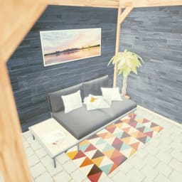 actie blokhut plat dak New Jersey Lounge 150x200 geïmpregneerd - Luxhouse - FFNJLO150200-DI - 150x200