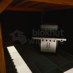actie blokhut plat dak New Jersey Lounge 200x200 geïmpregneerd - Luxhouse - FFNJLO200200-DI - 200x200