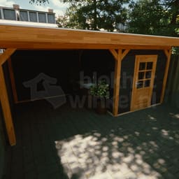 actie blokhut plat dak New Jersey Lounge 250x200 geïmpregneerd - Luxhouse - FFNJLO250200-DI - 250x200