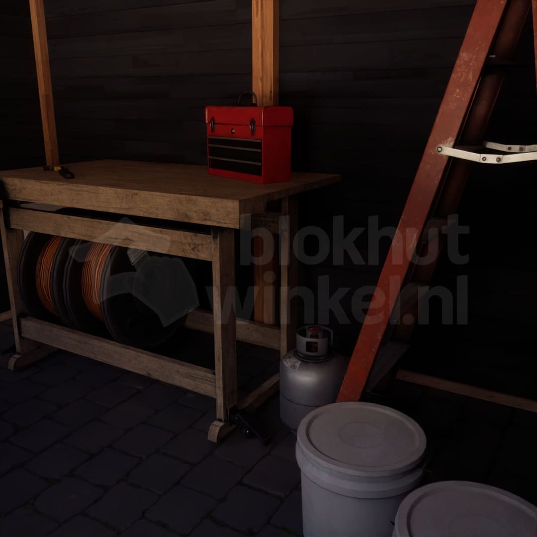 actie blokhut plat dak New Jersey Lounge 350x300 geïmpregneerd - Luxhouse - FFNJLO350300-DI - 350x300 actie blokhut plat dak New Jersey Lounge 350x300 geïmpregneerd - Luxhouse - FFNJLO350300-DI - 350x300
