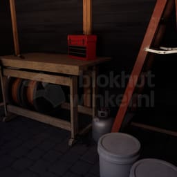 actie blokhut plat dak New Jersey Lounge 350x300 geïmpregneerd - Luxhouse - FFNJLO350300-DI - 350x300