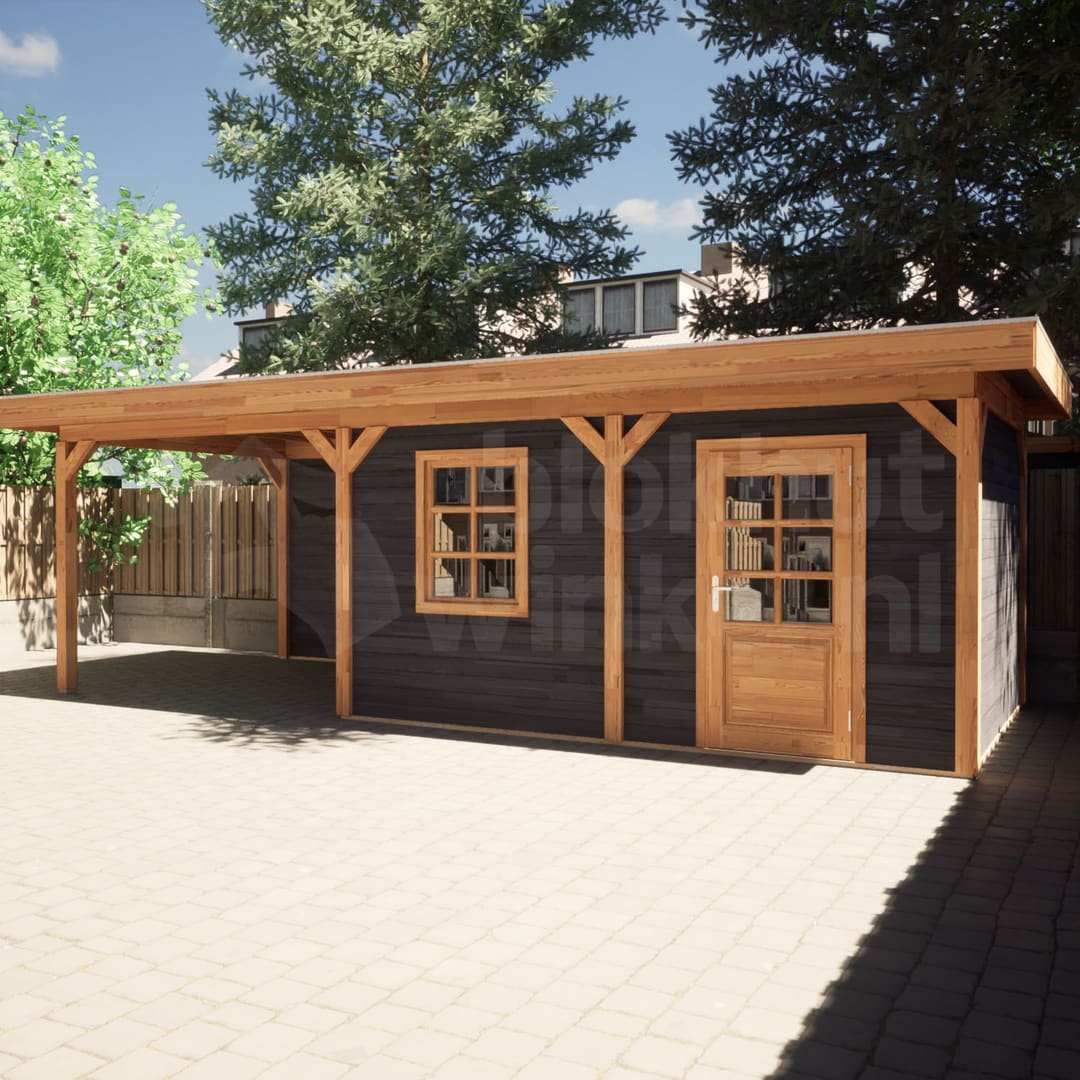 actie blokhut plat dak New Jersey Lounge 450x400 geïmpregneerd - Luxhouse - FFNJLO450400-DI - 450x400 actie blokhut plat dak New Jersey Lounge 450x400 geïmpregneerd - Luxhouse - FFNJLO450400-DI - 450x400