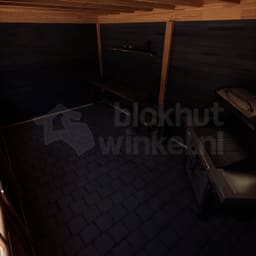 actie blokhut plat dak New Jersey Lounge 500x400 geïmpregneerd - Luxhouse - FFNJLO500400-DI - 500x400