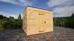 Actie Douglas Tuinhuis 300x300cm onbehandeld douglas
