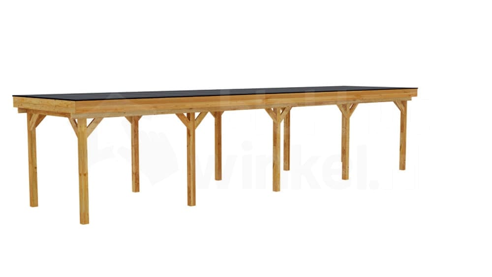 3D Render Houten Outback Douglas Vrijstaande Veranda 1200x300 3D Render Houten Outback Douglas Vrijstaande Veranda 1200x300
