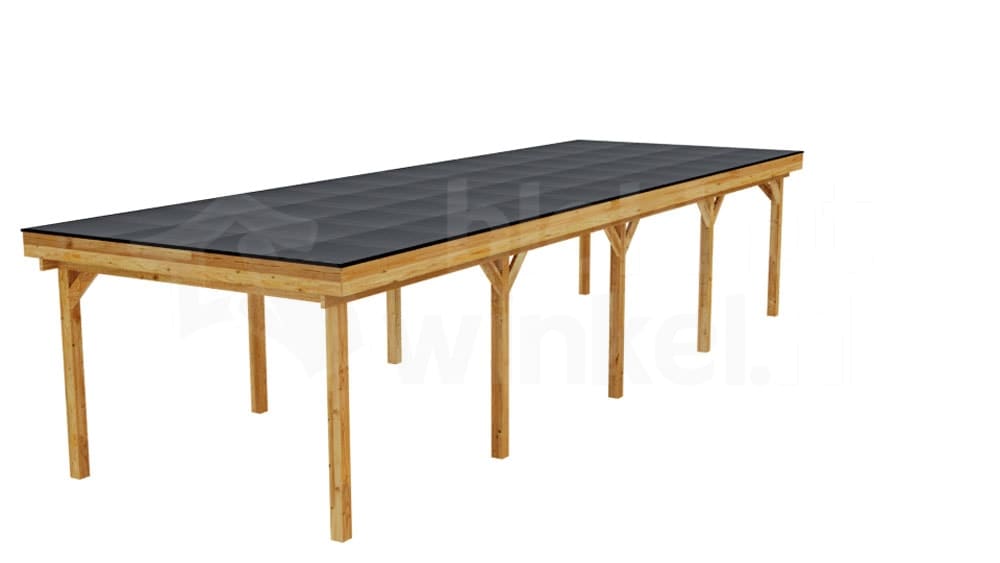 3D Render Houten Outback Douglas Vrijstaande Veranda 1200x400 3D Render Houten Outback Douglas Vrijstaande Veranda 1200x400