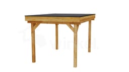 3D Render Houten Outback Douglas Vrijstaande Veranda 300x400