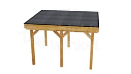 3D Render Houten Outback Douglas Vrijstaande Veranda 400x350