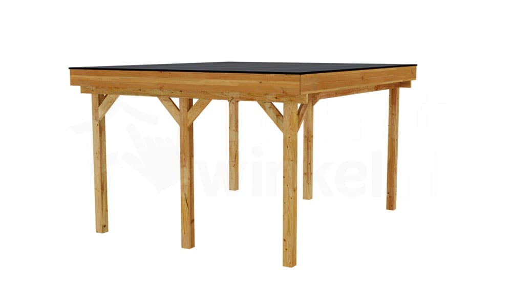 3D Render Houten Outback Douglas Vrijstaande Veranda 400x450 3D Render Houten Outback Douglas Vrijstaande Veranda 400x450
