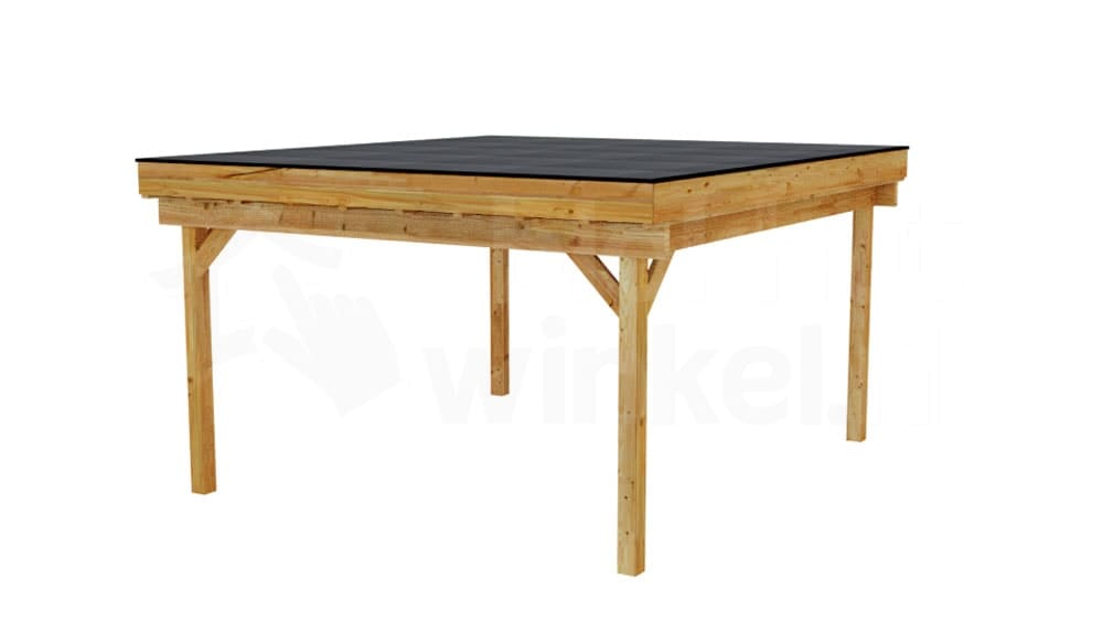 3D Render Houten Outback Douglas Vrijstaande Veranda 450x500 3D Render Houten Outback Douglas Vrijstaande Veranda 450x500
