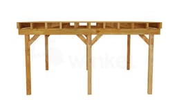 3D Render Houten Outback Douglas Vrijstaande Veranda 500x500
