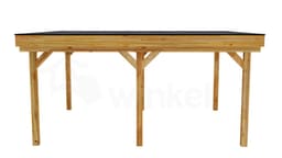 3D Render Houten Outback Douglas Vrijstaande Veranda 550x450