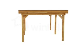 3D Render Houten Outback Douglas Vrijstaande Veranda 600x400