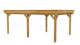3D Render Houten Outback Douglas Vrijstaande Veranda 650x400
