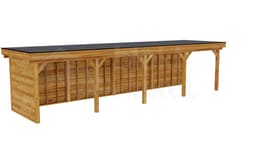 vrijstaande zelfbouw douglas veranda Outback Douglas Vrijstaande Veranda 1100x300 - Outback - ODVV1100x300 - 1100x300