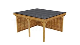 vrijstaande zelfbouw douglas veranda Outback Douglas Vrijstaande Veranda 500x450 - Outback - ODVV500x450 - 500x450