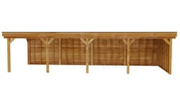 vrijstaande zelfbouw douglas veranda Outback Douglas Vrijstaande Veranda 1100x450 - Outback - ODVV1100x450 - 1100x450