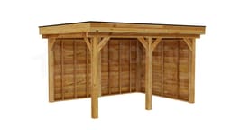 vrijstaande zelfbouw douglas veranda Outback Douglas Vrijstaande Veranda 450x350 - Outback - ODVV450x350 - 450x350