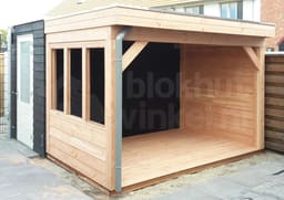 Aanbouw zelfbouw douglas veranda Outback Douglas Aanbouw Veranda 1050x500 - Outback - ODAV1050x500 - 1050x500