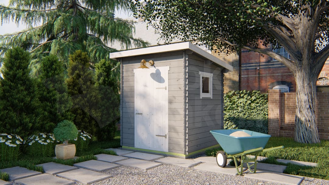 garage Blokhut Eigo | Inclusief fundamentbalken, easyroofing, startset en bezorging! - Tuindeco - 40.0167 - 220x220 garage Blokhut Eigo | Inclusief fundamentbalken, easyroofing, startset en bezorging! - Tuindeco - 40.0167 - 220x220