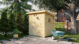 garage Blokhut Eigo | Inclusief fundamentbalken, easyroofing, startset en bezorging! - Tuindeco - 40.0167 - 220x220
