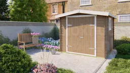 blokhut Blokhut Valery | Inclusief fundamentbalken, shingles, startset en bezorging! - Tuindeco - 40.0168 - 245x245