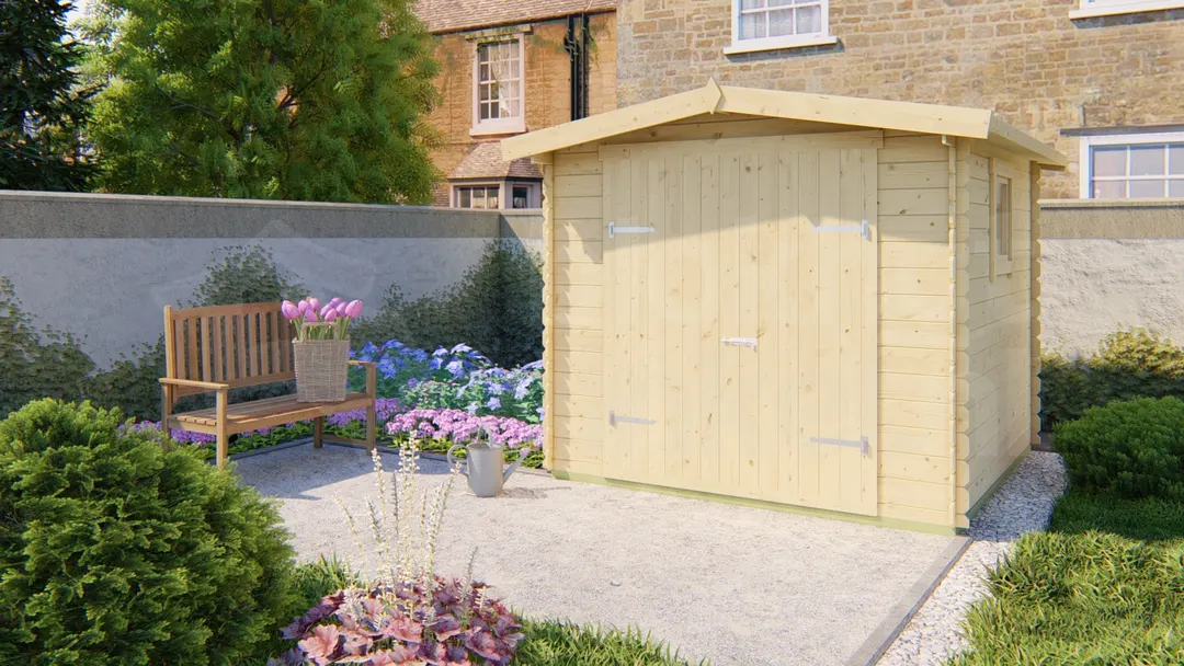 blokhut Blokhut Valery | Inclusief fundamentbalken, shingles, startset en bezorging! - Tuindeco - 40.0168 - 245x245 blokhut Blokhut Valery | Inclusief fundamentbalken, shingles, startset en bezorging! - Tuindeco - 40.0168 - 245x245