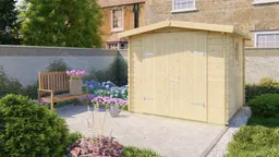 blokhut Blokhut Valery | Inclusief fundamentbalken, shingles, startset en bezorging! - Tuindeco - 40.0168 - 245x245