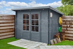 blokhut Blokhut Kris | Inclusief fundamentbalken, easyroofing, startset en bezorging! - Tuindeco - 40.0193 - 290x200