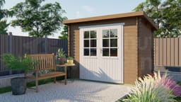 blokhut Blokhut Kris | Inclusief fundamentbalken, easyroofing, startset en bezorging! - Tuindeco - 40.0193 - 290x200