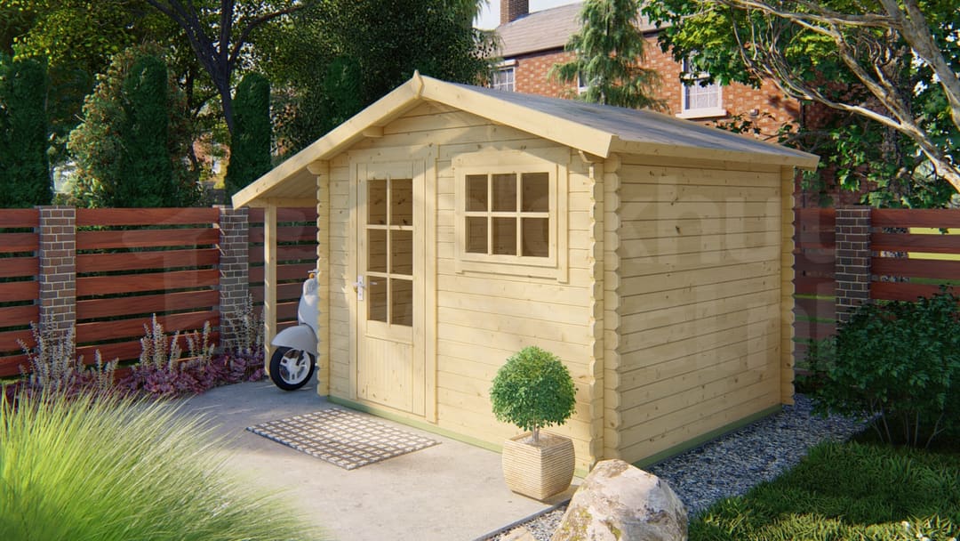 blokhut Blokhut Lars geïmpregneerd | Inclusief fundamentbalken, shingles, startset en bezorging! - Tuindeco - 40.0400-DI - 300x260 blokhut Blokhut Lars geïmpregneerd | Inclusief fundamentbalken, shingles, startset en bezorging! - Tuindeco - 40.0400-DI - 300x260