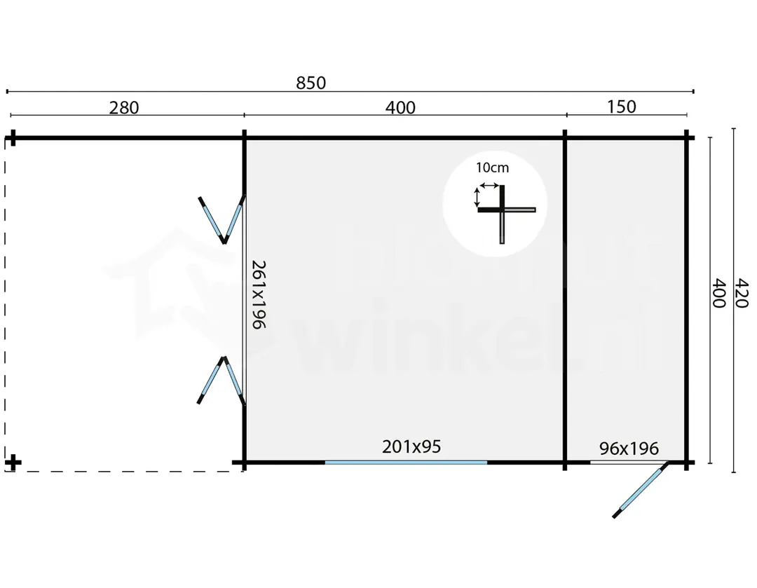 blokhut Blokhut Sibella | Inclusief fundamentbalken, shingles, startset en bezorging! - Tuindeco - 40.0713 - 570x420 blokhut Blokhut Sibella | Inclusief fundamentbalken, shingles, startset en bezorging! - Tuindeco - 40.0713 - 570x420