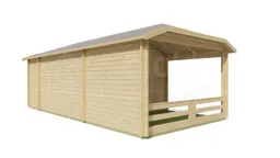 blokhut Blokhut Sibella | Inclusief fundamentbalken, shingles, startset en bezorging! - Tuindeco - 40.0713 - 570x420